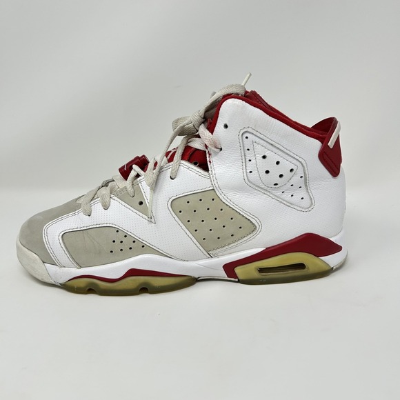 Air Jordan 6 Retro Shoes Mens Size 7Y Cardinal 384665-113 Basketball Sneakers‎ - Picture 9 of 11